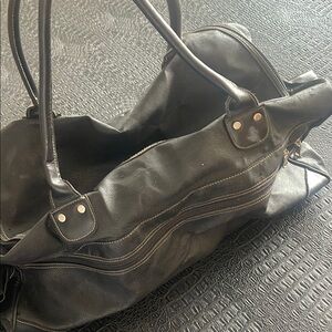 Gap Black Faux Leather Men's Bag with Strap